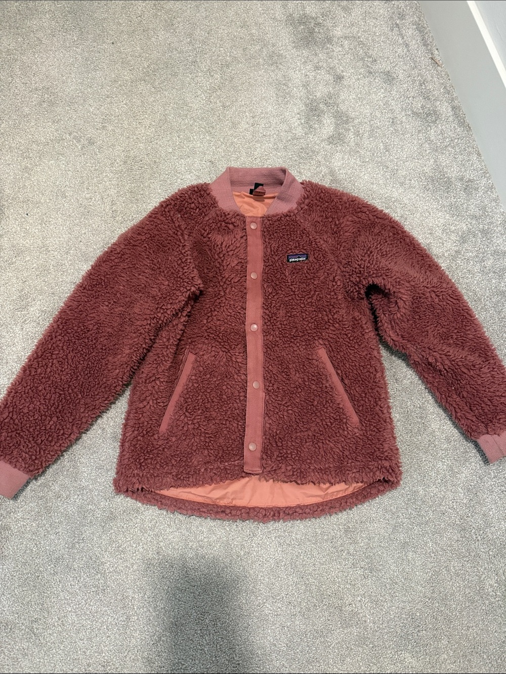Patagonia Rosewood Sherpa Button Jacket